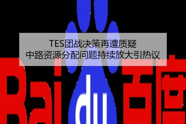 TES团战决策再遭质疑 中路资源分配问题持续放大引热议